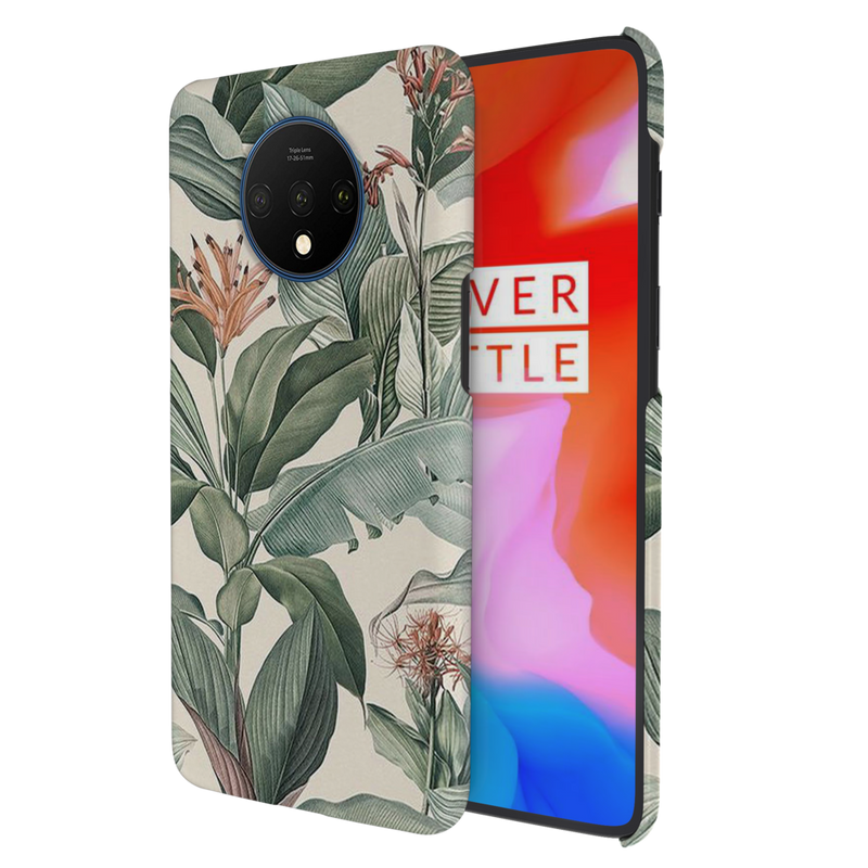Green Leafs Printed Slim Cases and Cover for OnePlus 7T