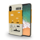 Goa ticket Printed Slim Cases and Cover for iPhone XS