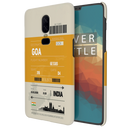 Goa ticket Printed Slim Cases and Cover for OnePlus 6