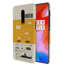 Goa ticket Printed Slim Cases and Cover for OnePlus 7 Pro