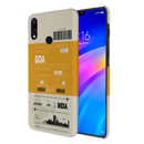 Goa ticket Printed Slim Cases and Cover for Redmi Note 7 Pro