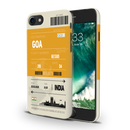 Goa ticket Printed Slim Cases and Cover for iPhone 8