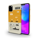 Goa ticket Printed Slim Cases and Cover for iPhone 11 Pro