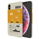 Goa ticket Printed Slim Cases and Cover for iPhone XS Max