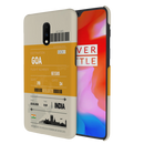 Goa ticket Printed Slim Cases and Cover for OnePlus 7