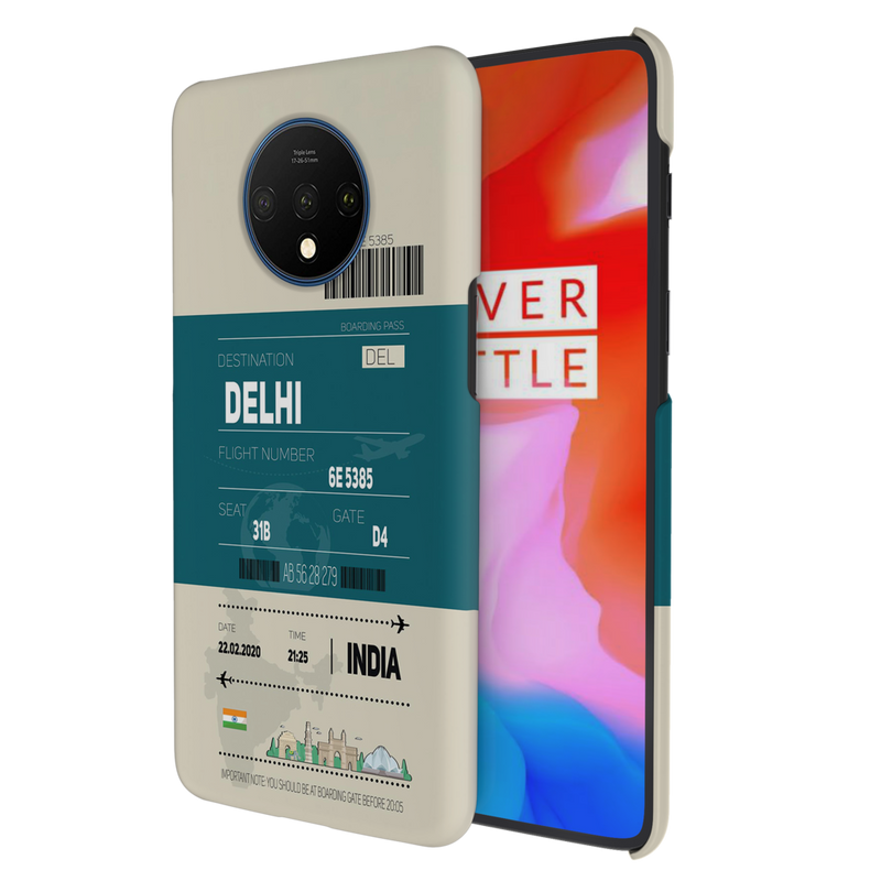 Delhi ticket Printed Slim Cases and Cover for OnePlus 7T