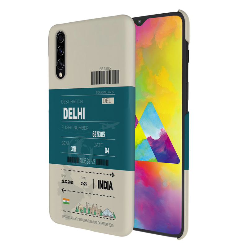 Delhi ticket Printed Slim Cases and Cover for Galaxy A50