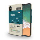 Delhi ticket Printed Slim Cases and Cover for iPhone X