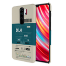 Delhi ticket Printed Slim Cases and Cover for Redmi Note 8 Pro