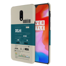 Delhi ticket Printed Slim Cases and Cover for OnePlus 7