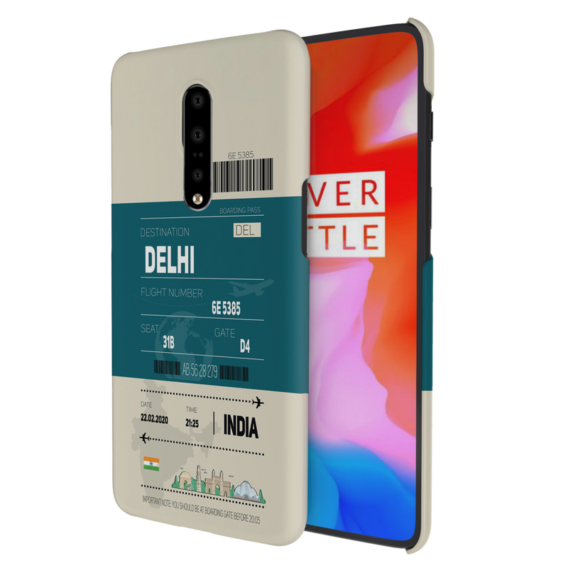 Delhi ticket Printed Slim Cases and Cover for OnePlus 7 Pro