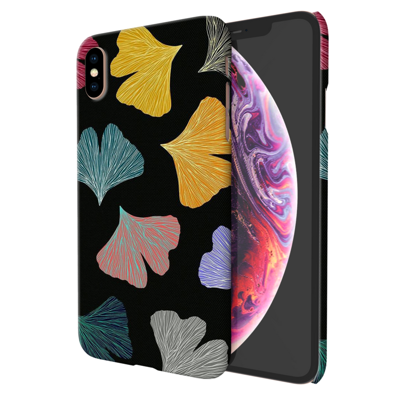 Colorful leafes Printed Slim Cases and Cover for iPhone XS Max