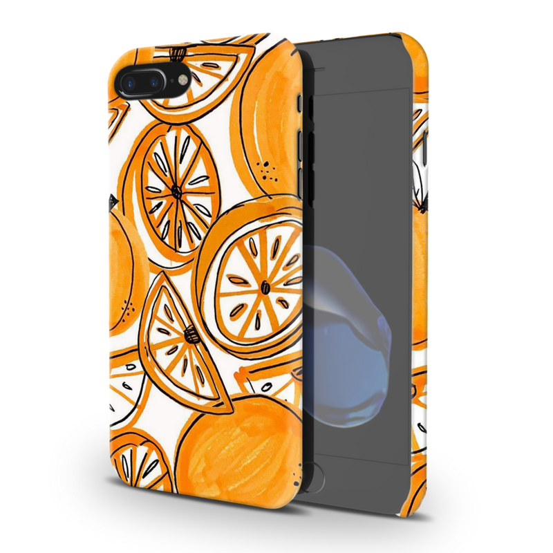Orange Lemon Printed Slim Cases and Cover for iPhone 7 Plus