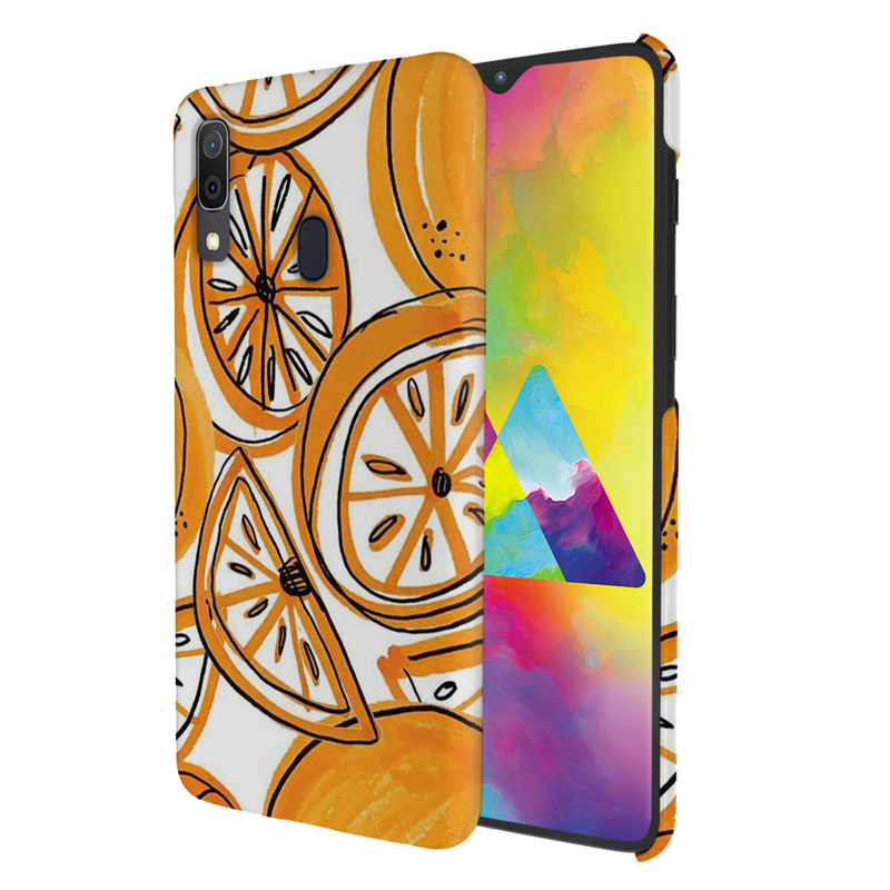 Orange Lemon Printed Slim Cases and Cover for Galaxy A20