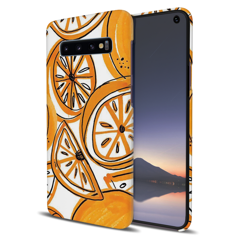 Orange Lemon Printed Slim Cases and Cover for Galaxy S10