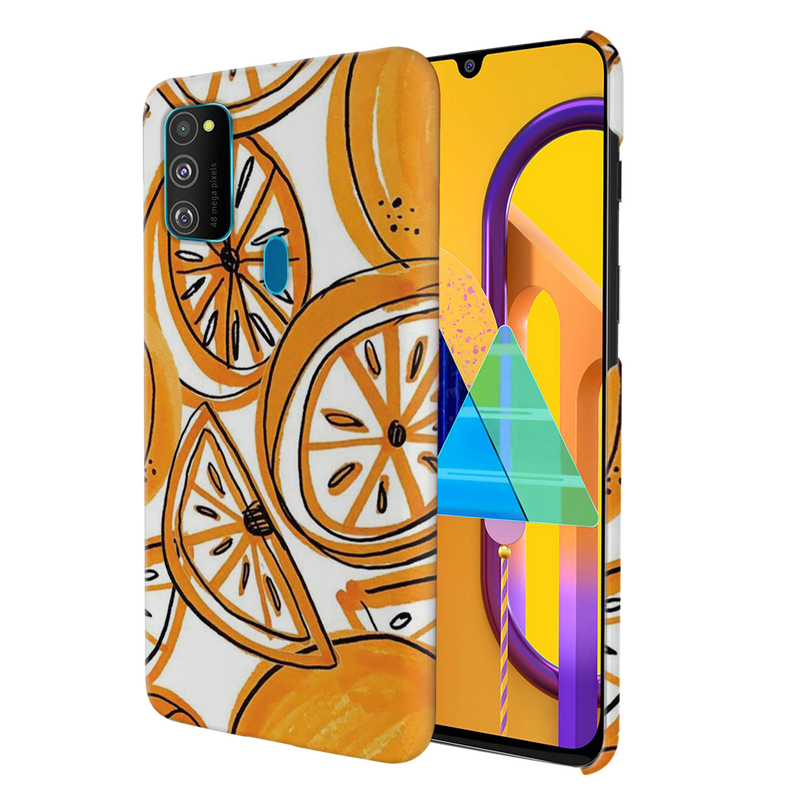 Orange Lemon Printed Slim Cases and Cover for Galaxy M30S