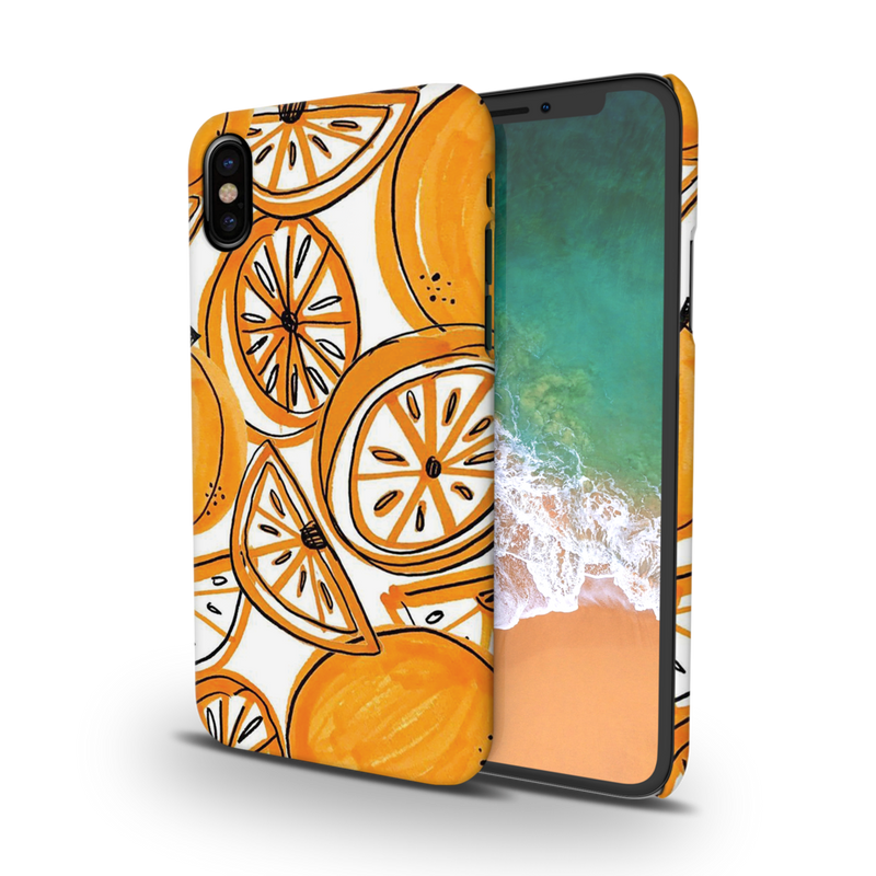 Orange Lemon Printed Slim Cases and Cover for iPhone X
