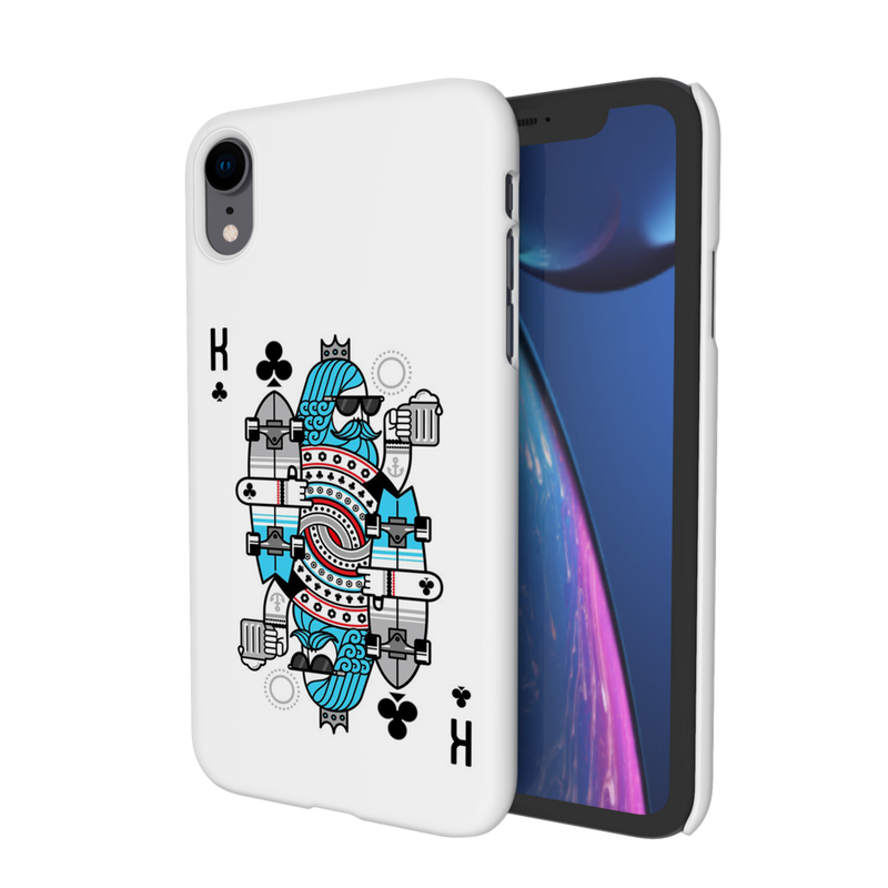 King 2 Card Printed Slim Cases and Cover for iPhone XR
