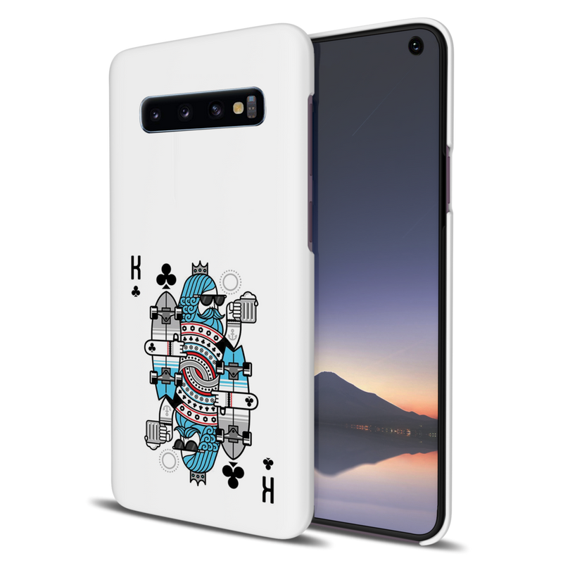King 2 Card Printed Slim Cases and Cover for Galaxy S10 Plus