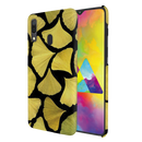 Yellow Leafs Printed Slim Cases and Cover for Galaxy A20