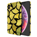 Yellow Leafs Printed Slim Cases and Cover for iPhone XS Max