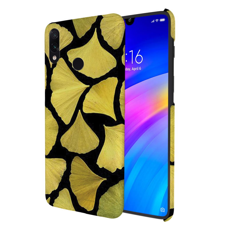 Yellow Leafs Printed Slim Cases and Cover for Redmi Note 7 Pro