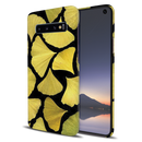 Yellow Leafs Printed Slim Cases and Cover for Galaxy S10