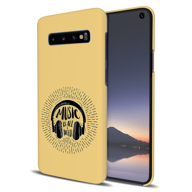 Music is all i need Printed Slim Cases and Cover for Galaxy S10 Plus