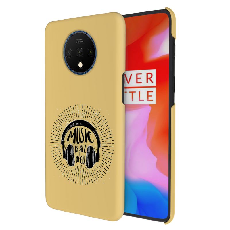Music is all i need Printed Slim Cases and Cover for OnePlus 7T