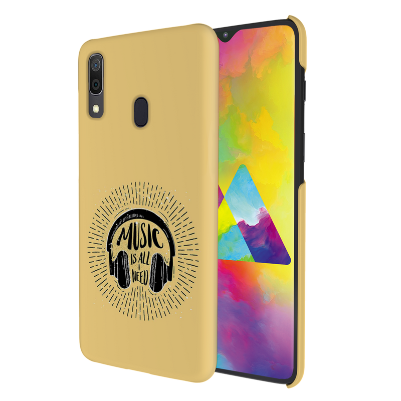 Music is all i need Printed Slim Cases and Cover for Galaxy A20