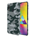 Olive Green and White Camouflage Printed Slim Cases and Cover for Galaxy A20