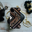 Carpet Pattern Black, White and Brown Pattern Mobile Case Cover For Iphone 11 Pro Max