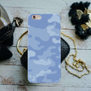 Blue and White Camouflage Printed Slim Cases and Cover for iPhone 6