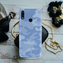 Blue and White Camouflage Printed Slim Cases and Cover for Redmi Note 7 Pro