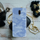 Blue and White Camouflage Printed Slim Cases and Cover for OnePlus 6T