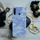Blue and White Camouflage Printed Slim Cases and Cover for Redmi Note 8