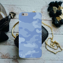 Blue and White Camouflage Printed Slim Cases and Cover for iPhone 6 Plus
