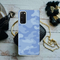 Blue and White Camouflage Printed Slim Cases and Cover for Galaxy S20 Plus