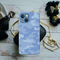 Blue and White Camouflage Printed Slim Cases and Cover for iPhone 13 Mini