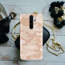 Cream and White Camouflage Printed Slim Cases and Cover for Redmi Note 8 Pro