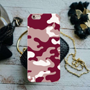 Maroon and White Camouflage Printed Slim Cases and Cover for iPhone 6