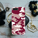Maroon and White Camouflage Printed Slim Cases and Cover for iPhone 8 Plus