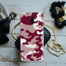 Maroon and White Camouflage Printed Slim Cases and Cover for OnePlus 6T