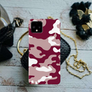 Maroon and White Camouflage Printed Slim Cases and Cover for Pixel 4
