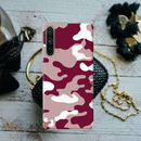 Maroon and White Camouflage Printed Slim Cases and Cover for OnePlus Nord CE 5G