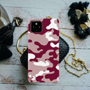 Maroon and White Camouflage Printed Slim Cases and Cover for Pixel 4A