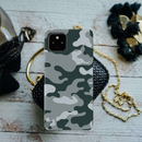 Olive Green and White Camouflage Printed Slim Cases and Cover for Pixel 4A