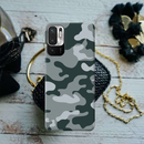 Olive Green and White Camouflage Printed Slim Cases and Cover for Redmi Note 10T