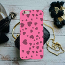 Pink Hearts Printed Slim Cases and Cover for iPhone 6