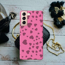 Pink Hearts Printed Slim Cases and Cover for Galaxy S21 Plus